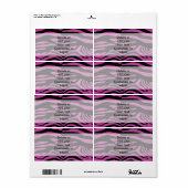 Lila Zebra-Druckmuster (Vorne)