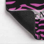 Lila Zebra-Druckmuster Mousepad (Ecke)