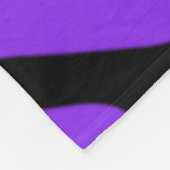 Lila Zebra Fleecedecke (Ecke)