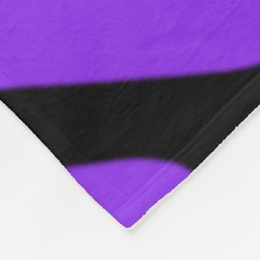 Lila Zebra Fleecedecke (Ecke)