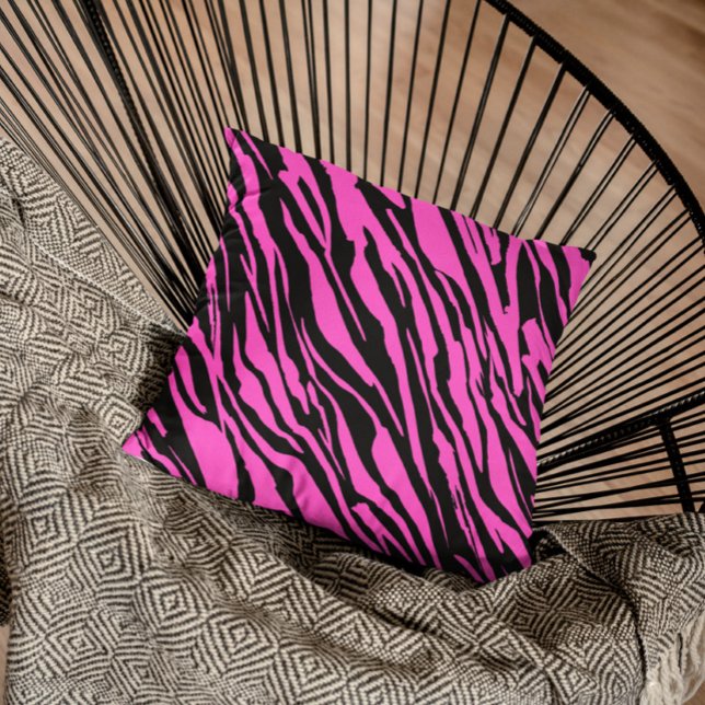 lila Zebra Glittery Pattern Kissen (Von Creator hochgeladen)