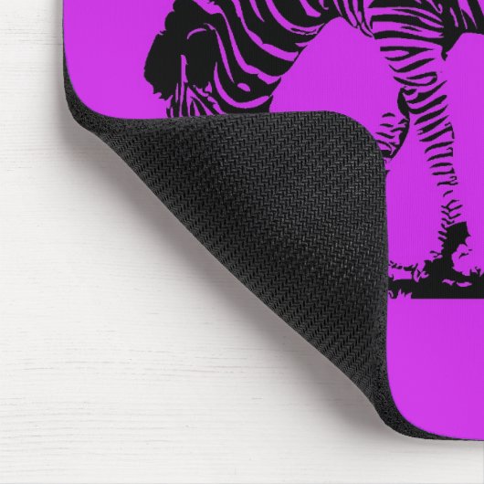 Lila Zebra Mousepad (Ecke)