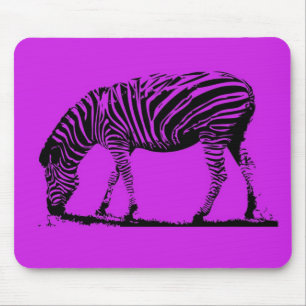 Lila Zebra Mousepad