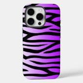 Lila Zebra-Muster Case-Mate iPhone Hülle (Rückseite)