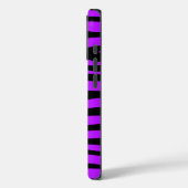 Lila Zebra-Muster Case-Mate iPhone Hülle (Rückseite / Links)