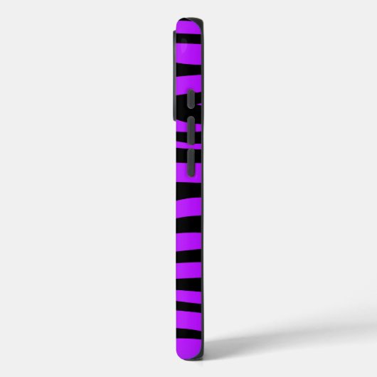 Lila Zebra-Muster Case-Mate iPhone Hülle (Rückseite / Links)