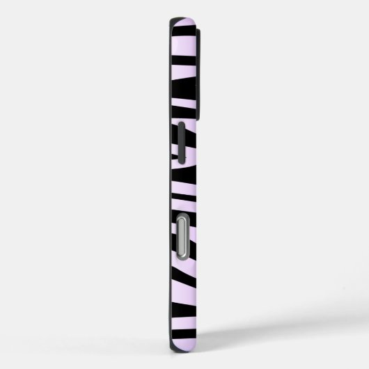 Lila Zebra-Muster Case-Mate iPhone Hülle (Rückseite / Rechts)