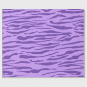 lila Zebra Muster Geschenkpapier (Flach)