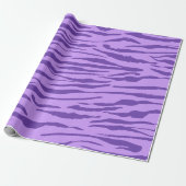 lila Zebra Muster Geschenkpapier (Ungerollt)