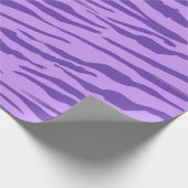 lila Zebra Muster Geschenkpapier (Ecke)