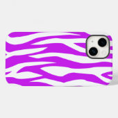 Lila Zebra Print Case-Mate iPhone Hülle (Rückseite (Horizontal))