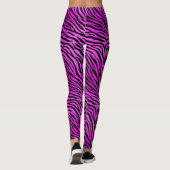 Lila Zebra Print Leggings (Rückseite)