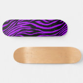 Lila Zebra-Skateboard-Deck Skateboard (Horizontal)