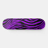 Lila Zebra-Skateboard-Deck Skateboard (Horizontal)