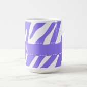 Lila Zebra-Streifen-Muster Kaffeetasse (Mittel)