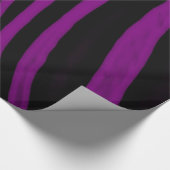 Lila Zebra Stripes Jeden Anlaß Geschenkpapier (Ecke)