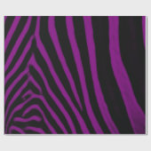 Lila Zebra Stripes Jeden Anlaß Geschenkpapier (Flach)