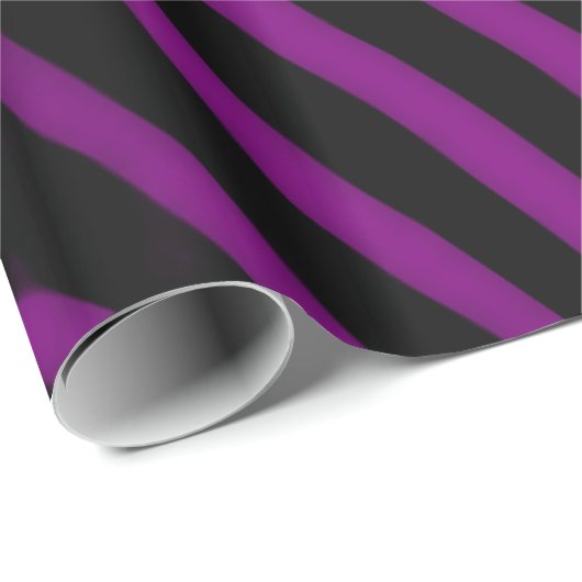 Lila Zebra Stripes Jeden Anlaß Geschenkpapier (Rolleneckpunkt)