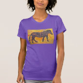 lila Zebra T-Shirt (Vorderseite)