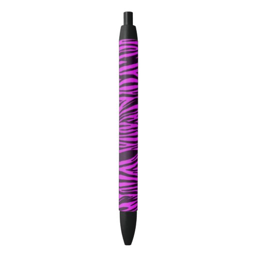 Lila Zebra-Tierdruck-Stift Kugelschreiber (Vorderseite Vertikal)