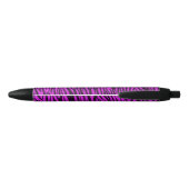 Lila Zebra-Tierdruck-Stift Kugelschreiber (Rückseite)
