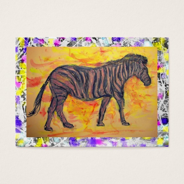 lila Zebra-Tropfen (Vorderseite)