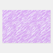 Lila Zebra- und Leopardrucke Geschenkpapier Set (Vorderseite 3)