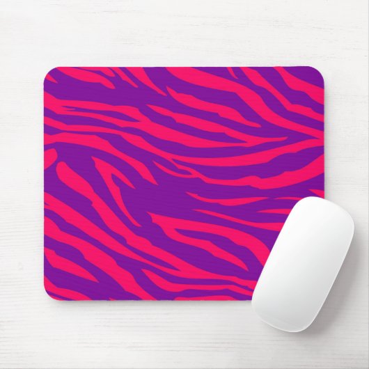 Lila Zebra-Zebra-Print, Personalisiert Mousepad (Mit Mouse)