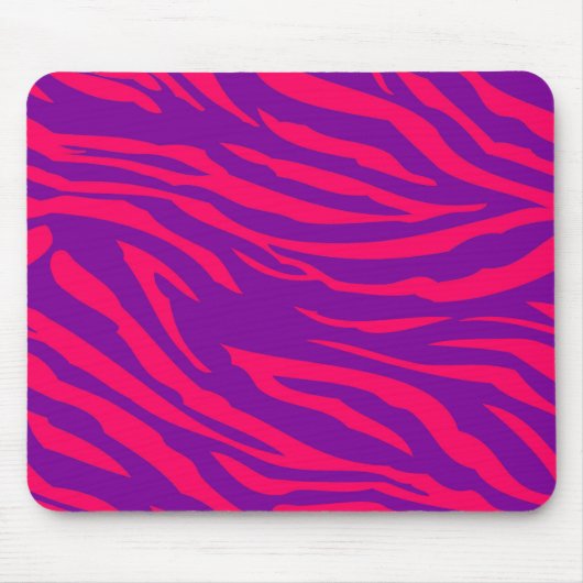 Lila Zebra-Zebra-Print, Personalisiert Mousepad (Vorne)
