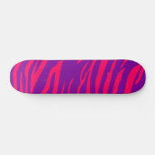 Lila Zebra-Zebra-Skateboard in heiß rosa Skateboard (Horizontal)