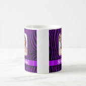 Lila Zebradruck Kaffeetasse (Mittel)