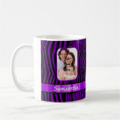 Lila Zebradruck Kaffeetasse (Links)