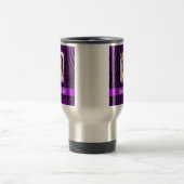 Lila Zebradruck Reisebecher (Mittel)