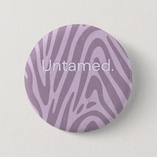 Lila Zebradruck-Tasche Button (Vorderseite)