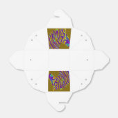 Lila Zebrakunst Geschenkschachtel (Ungefaltet)