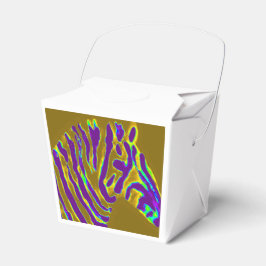 Lila Zebrakunst Geschenkschachtel