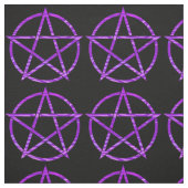 Lila ZebraPentagram Stoff (Muster)
