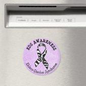 Lila Zebras EDS Ehlers-Danlos-Syndrom Magnet (In Situ (Geschirrspüler))