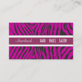 Lila Zebras-Streifen machen Künstler Visitenkarte