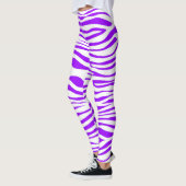 Lila Zebrastreifen Leggings (Links)