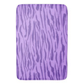 Lila Zebrastreifen-Muster Badematte (Vorderseite Vertikal)