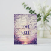 Lila Zeichnen einer benutzerdefinierten Textpostka Postkarte (Stehend Vorderseite)