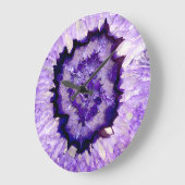 Lila Zeit Große Wanduhr (Winkel)