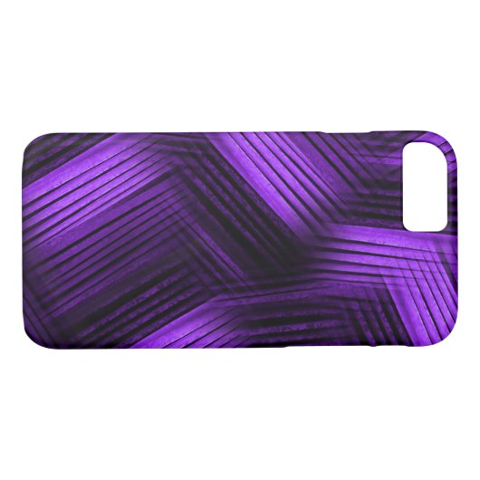 Lila zeitgenössisch Abstrakt Case-Mate iPhone Hülle (Rückseite (Horizontal))