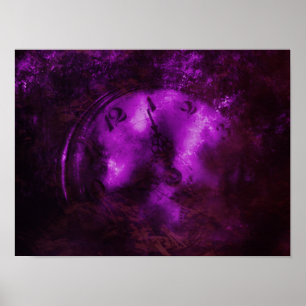 Lila zeitloses Poster