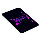 Lila Zeltknotenskorpion Magnet (Rechte Seite)