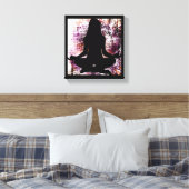Lila Zen-Frau Doing Yoga Medizin Leinwand (Insitu (Schlafzimmer))