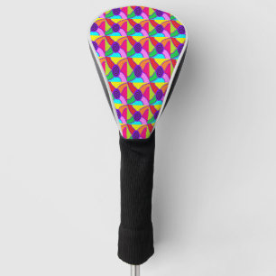 Lila zentriertes Hippie-Style Art Spiralskop Ot Golf Headcover