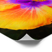 Lila Zentrum für Blume Poster (Ecke)