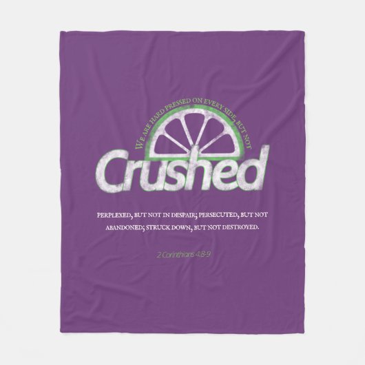 Lila zerkleinertes Fleece Blanket (Vorderseite)